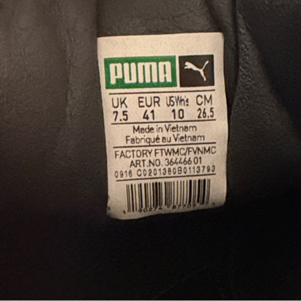 Puma Fenty Black Velvet Sneakers - Picture 5 of 5
